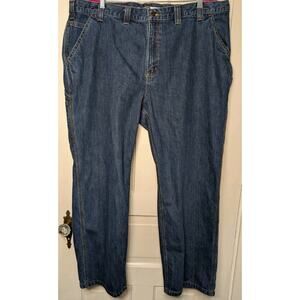 Carhartt Jeans Mens 44x30 Blue Loose Fit Carpenter Utility Denim (947)